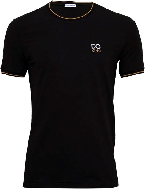 king t-shirt black dolce gabbana|King T.